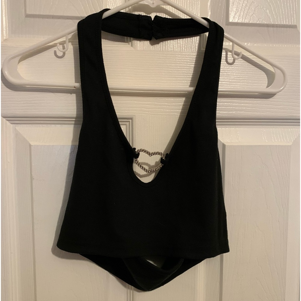Backless halter top worn once